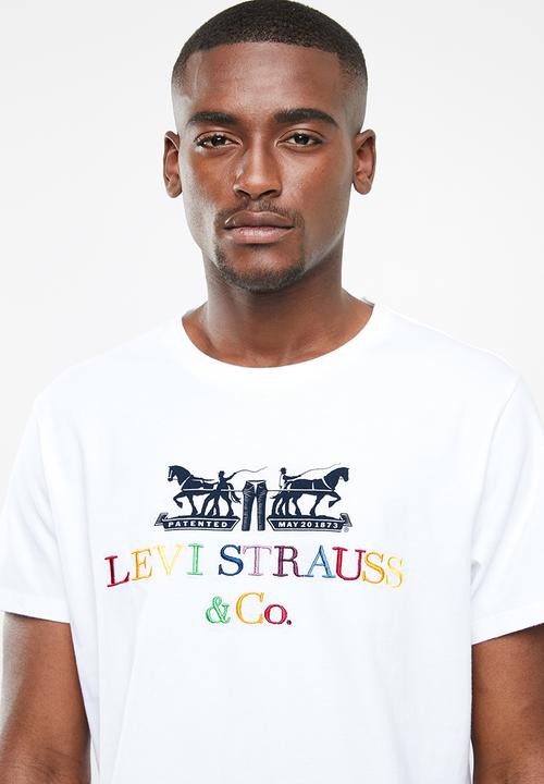 Levi’s® - 2 horse graphic 90s logo tee - white