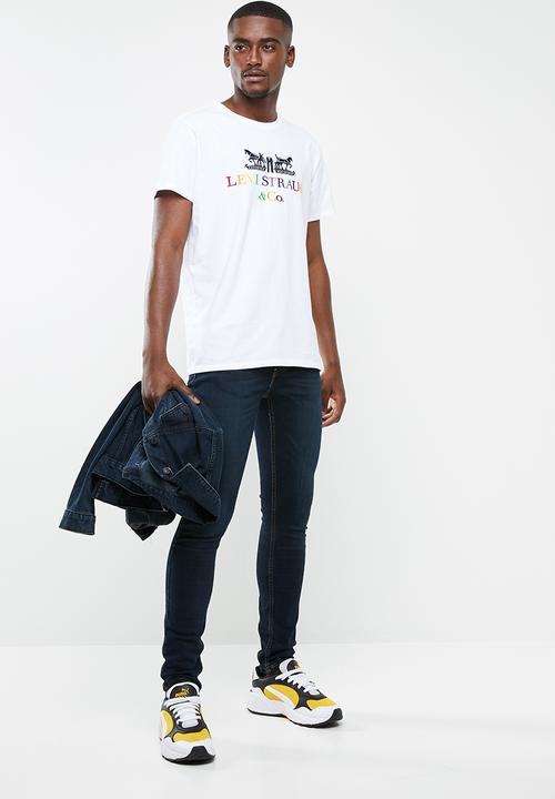 Levi’s® - 2 horse graphic 90s logo tee - white