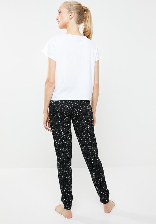 Brave Soul - Destiny top and bottom set - black & white