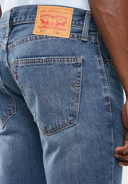 Levi’s® - 511 slim hemmed shorts - blue