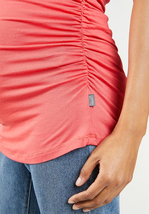 Cherry Melon - Tank with lace - coral