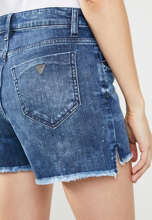 GUESS - High waisted short - blue