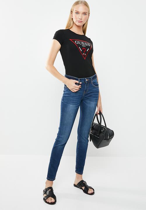 GUESS - Guess mid wash skinny jeans - blue