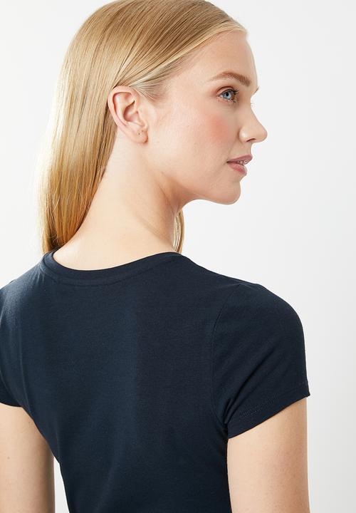 GUESS - Short sleeve motif tri tee - navy