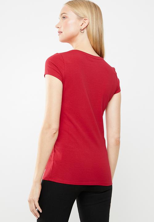GUESS - Short sleeve lp r3 logo tee - red