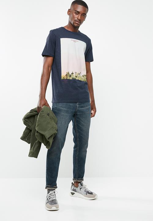 Jack & Jones - Mega short sleeve T-shirt- navy