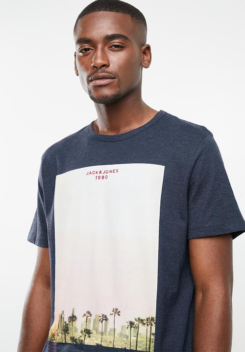 Jack & Jones - Mega short sleeve T-shirt- navy