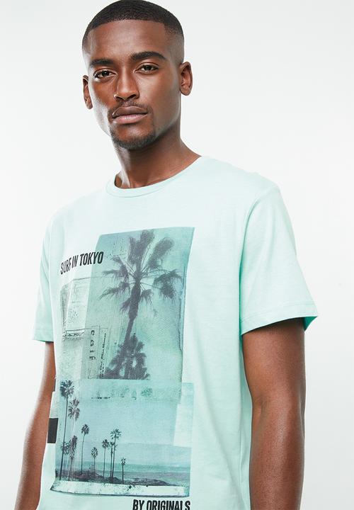 Jack & Jones - Goldie short sleeve crew neck T-shirt - blue