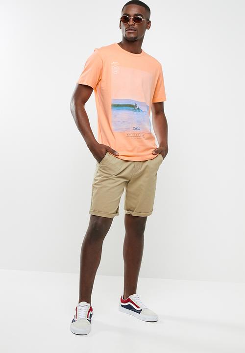 Jack & Jones - Mega short sleeve T-shirt - orange