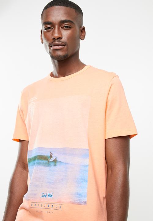 Jack & Jones - Mega short sleeve T-shirt - orange