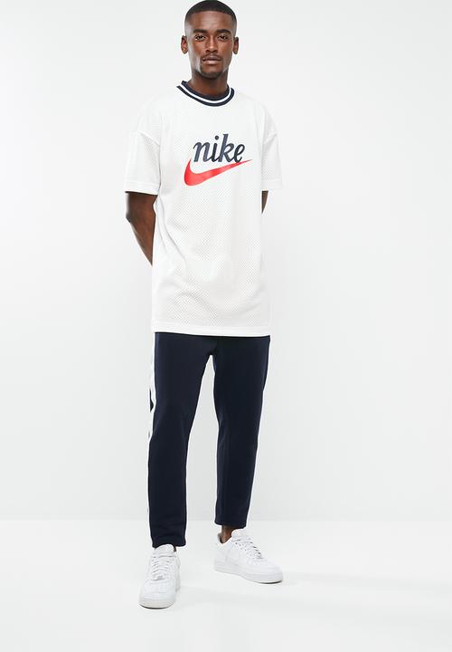 Nike - NSW mesh GX short sleeve top - white 