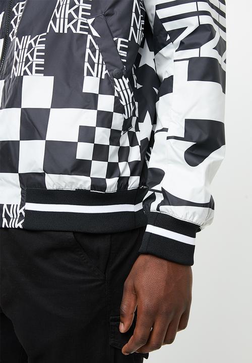 Nike - Nsw nsp jkt aop scorp - black & white 