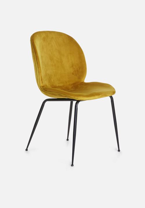 Sixth Floor - Rona chair - mustard
