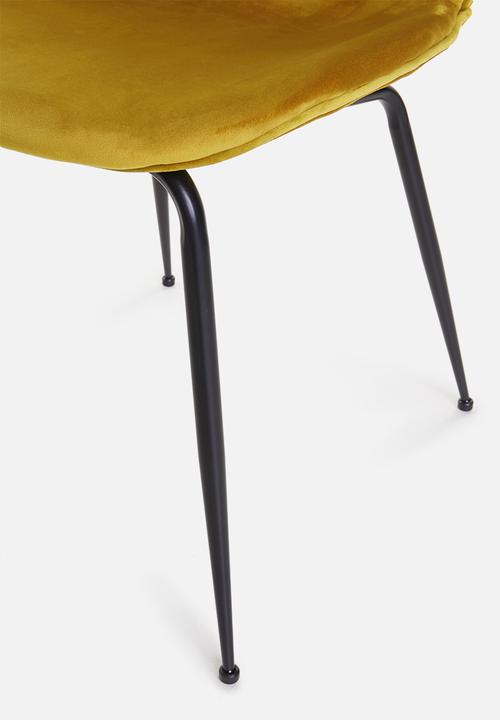 Sixth Floor - Rona chair - mustard