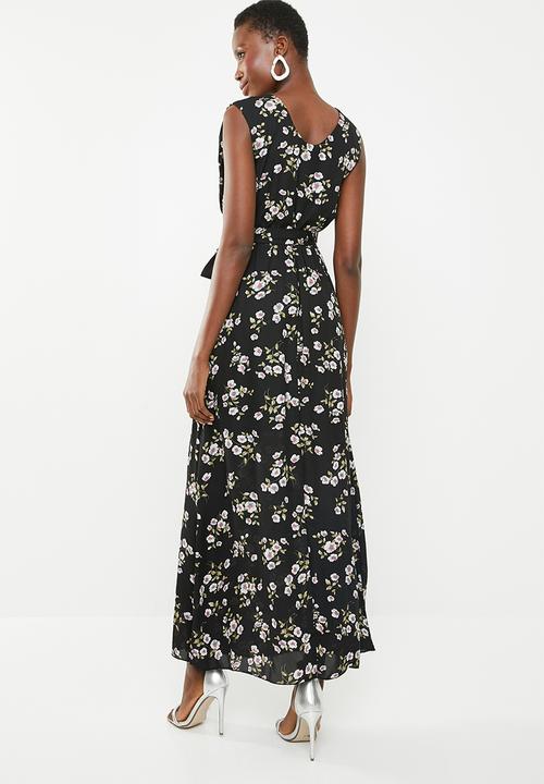 Revenge - Tie waist floral maxi - multi 