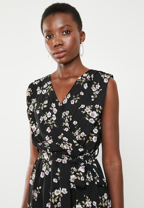 Revenge - Tie waist floral maxi - multi 