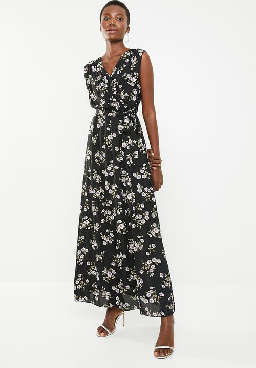 Revenge - Tie waist floral maxi - multi 