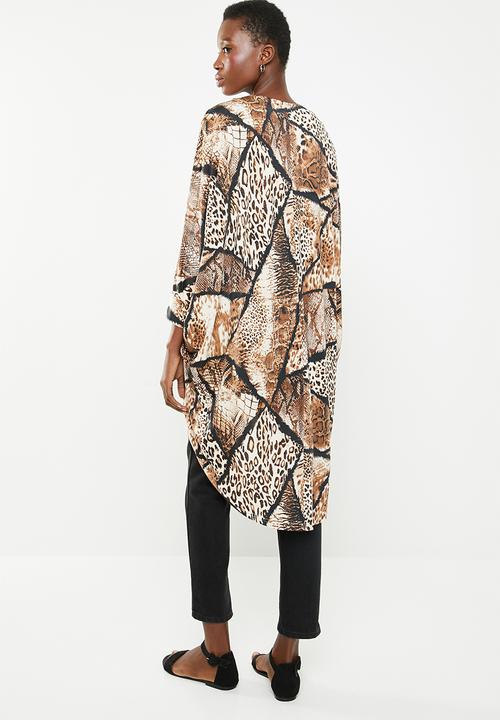 Revenge - Leopard print kimono - multi