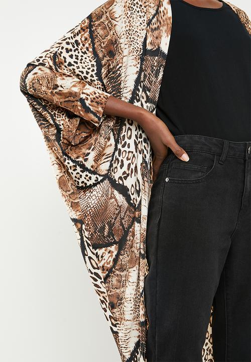 Revenge - Leopard print kimono - multi