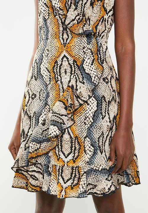 Revenge - Mini ruffle dress - multi 