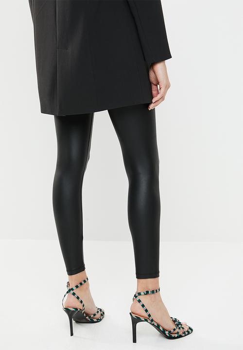 New Look - Wet look leggings - black