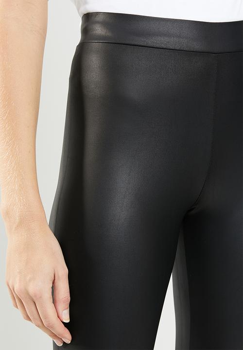 New Look - Wet look leggings - black