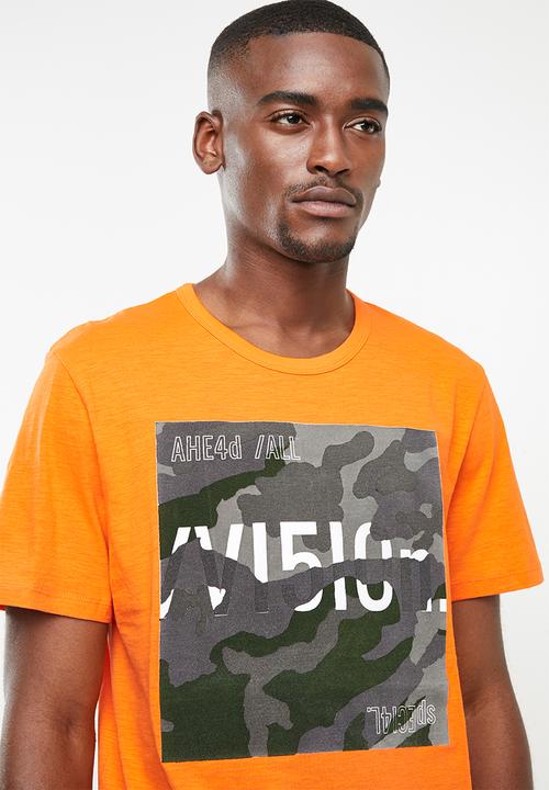 Jack & Jones - Fill short sleeve T-shirt - orange