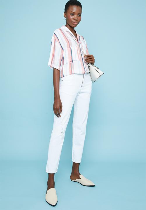 Superbalist - Pastel stripe printed resort shirt - multi