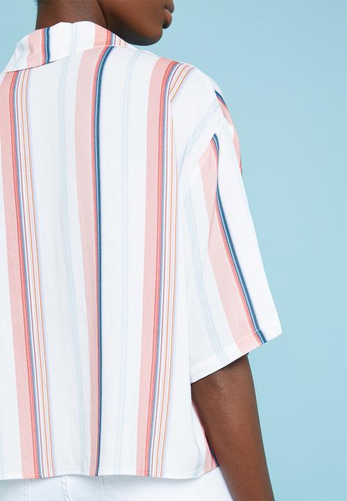 Superbalist - Pastel stripe printed resort shirt - multi