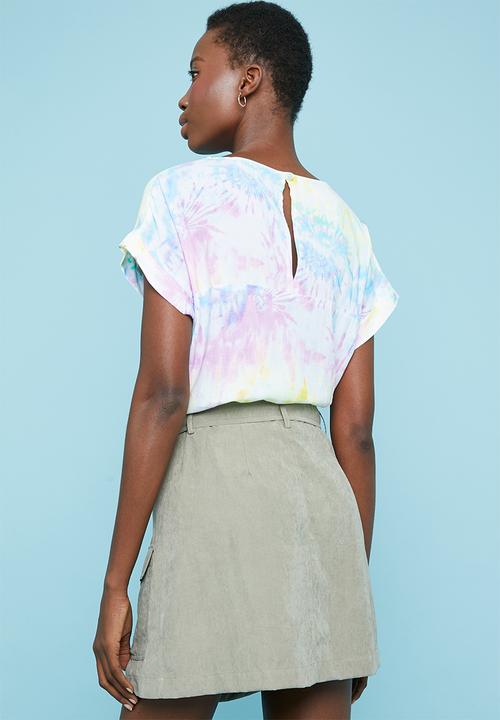 Superbalist - Pastel tie-dye shell blouse - multi