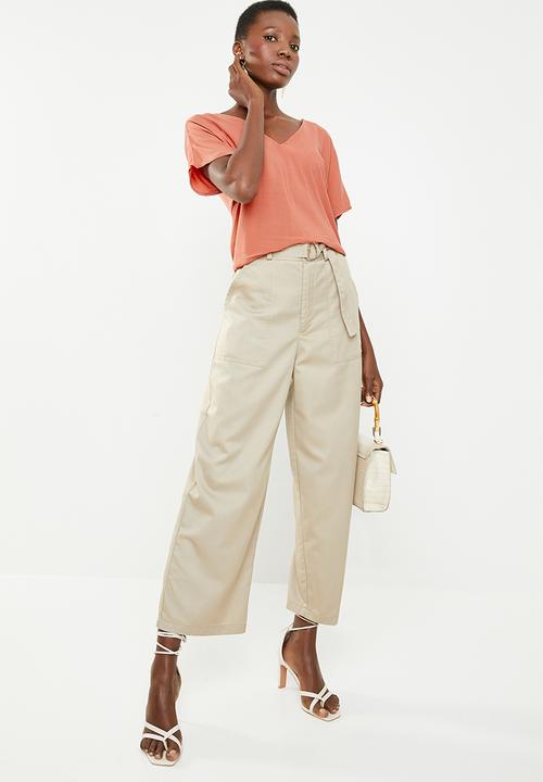 Superbalist - V-neck basic blouse - coral