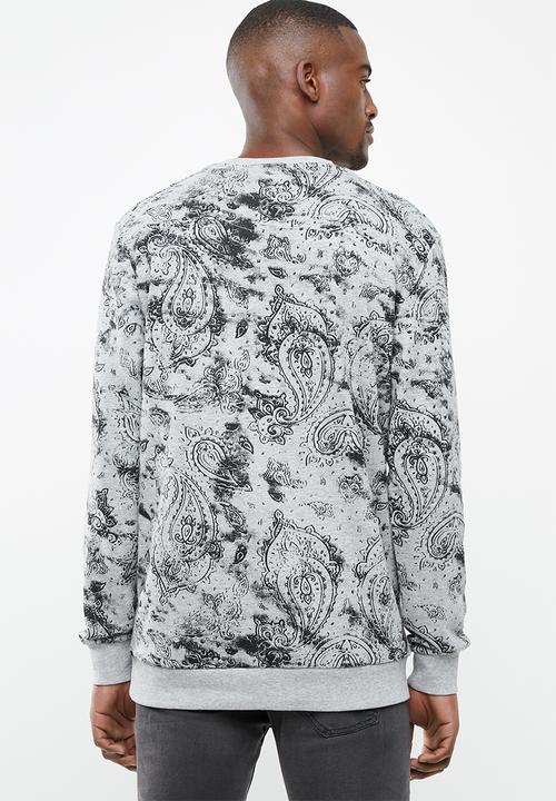 Only & Sons - Juan crew neck top - grey