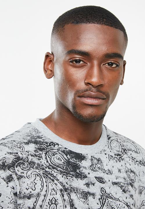 Only & Sons - Juan crew neck top - grey