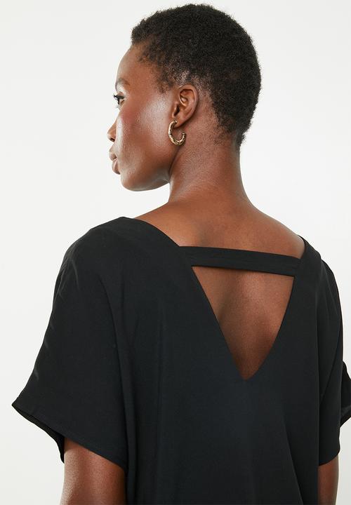 Superbalist - V-neck basic blouse - black