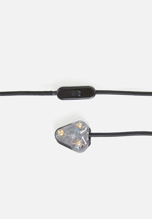 Emerging Creatives - Gravity standing lamp - black with grey shade