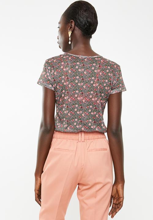 Superbalist - Mesh tee - light floral 