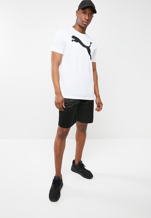 PUMA - Active big logo short sleeve tee - white