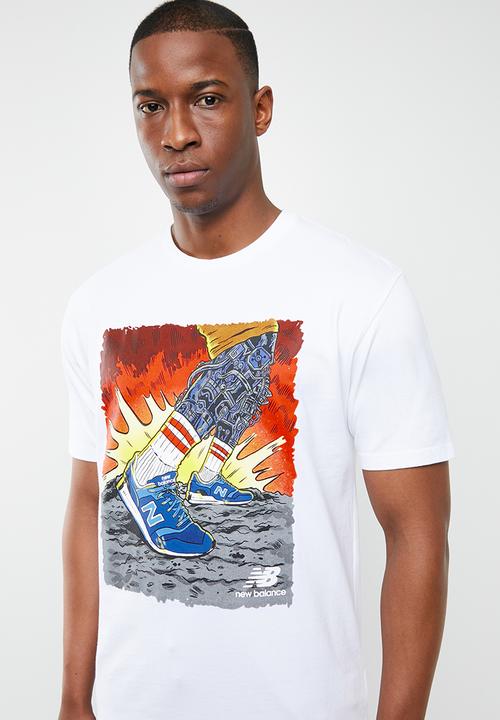 New Balance  - Artist pack stride tee - white