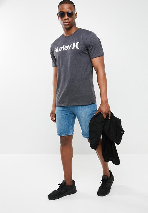 Hurley - Premium one & only solid short sleeve tee - charcoal