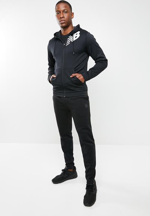 New Balance  - Tenacity full zip fleece top - black