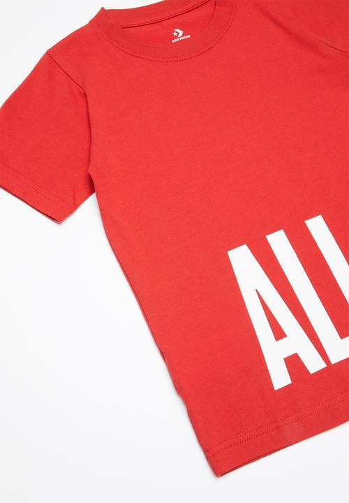 Converse - Converse all star logo wrap tee - red