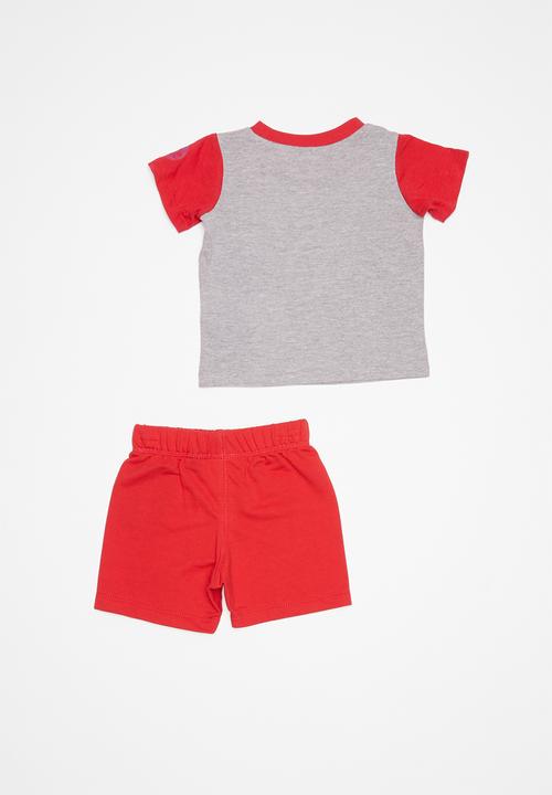 Converse - Conasaur short set - red