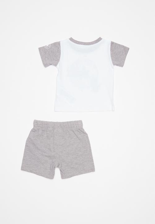 Converse - Cnvb conasaur short set - grey & white
