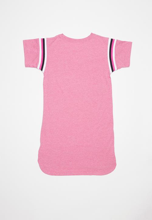Converse - Yarn dye jersey dress - pink