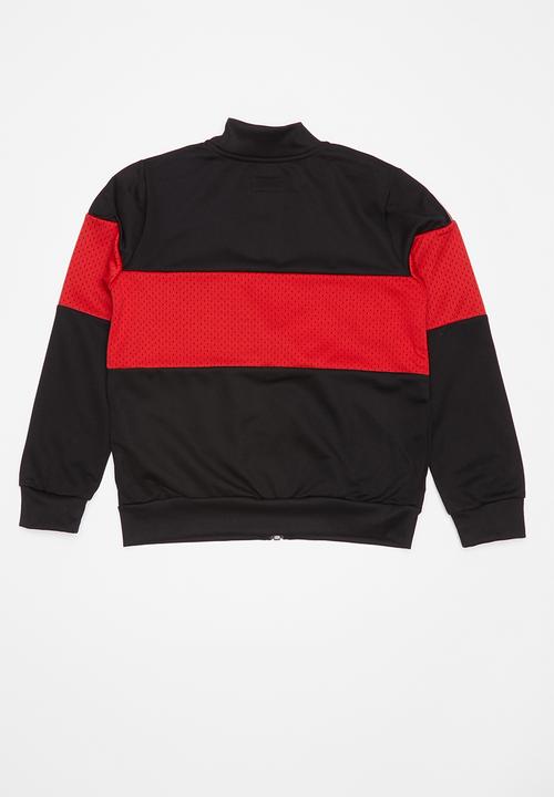Converse - 2 Tone clrblk track jacket - black & red