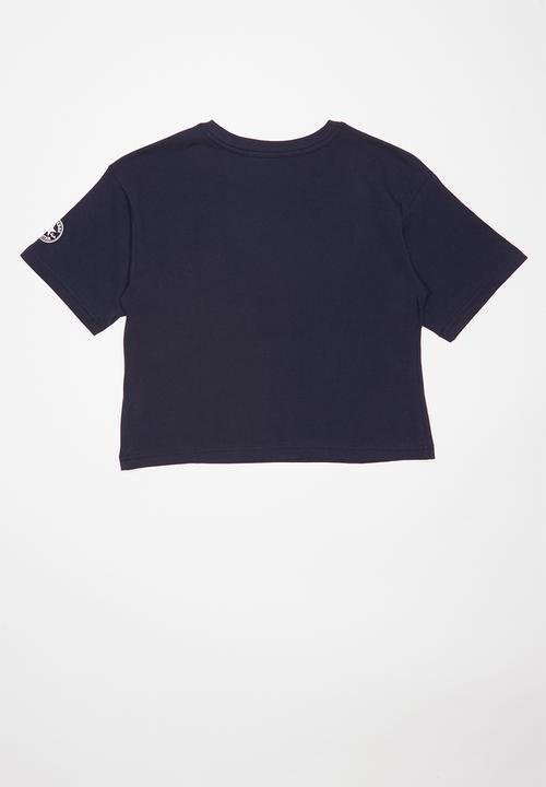 Converse - Converse girls all star cross body box T-shirt - navy