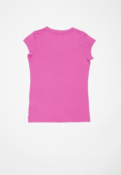 Converse - Girls falling chucks tee - purple 