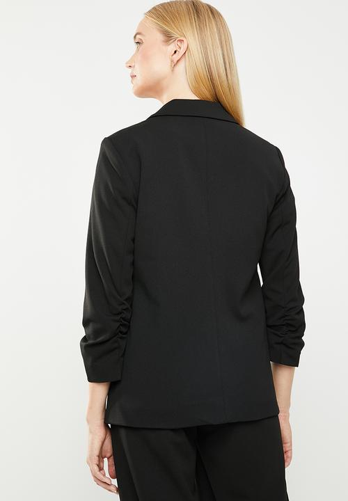 ONLY - Carlina 3/4 sleeve blazer - black