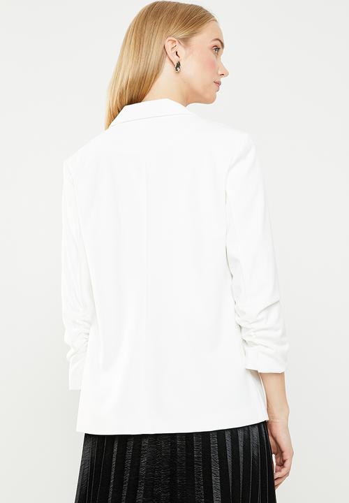 ONLY - Carlina 3/4 sleeve blazer - white