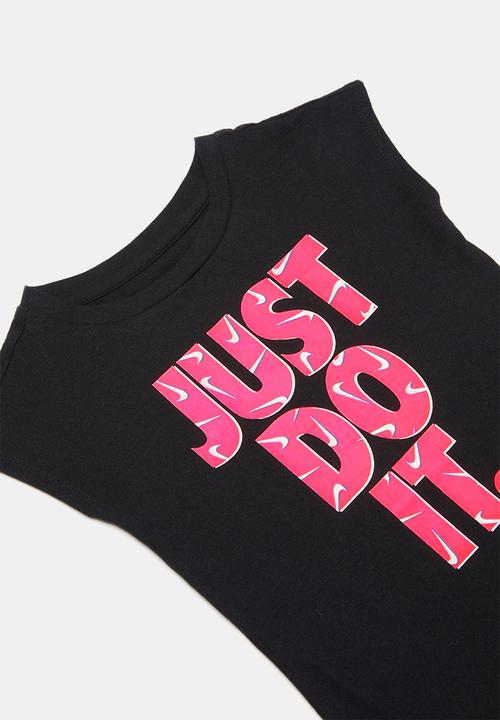 Nike - Nike girls swooshfetti short sleeve tee - black